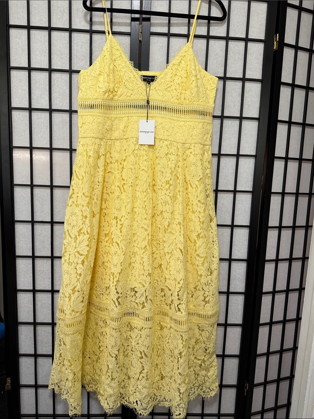 NEW GENERATION LOVE emma lace maxi dress in yellow - Picture 7 of 14